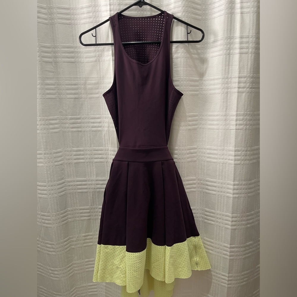 Lululemon Away Dress purple and green